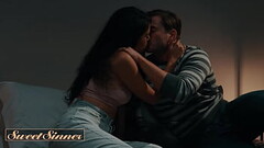 (Nathan) Throat-Fucks His Ex-Gf (Harley Haze'_s) Mouth Before He Stretches Her Pussy With His Hu Thumb
