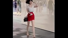 asian bouncing boobs street tiktok Thumb