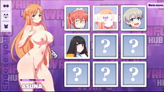 Waifu Hub [Hentai parody game PornPlay ] Ep.5 Asuna Porn Couch casting - she loves to cheat on her b Thumb