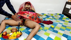 कोमल की चुत की पूजा पाठ आरती नारियल चढ़ाकर सुहागरात की सुरवात करी Thumb