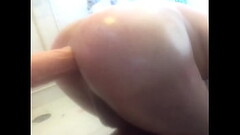 Tried my new huge dildo 43 cm Thumb