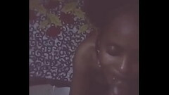 Blowjob and Tease with Ebony teen model Queen Thumb
