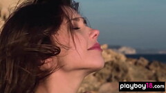 playboy18.com - All natural brunette Ukrainian beauty Mila Azul reveals her massive jugs Thumb