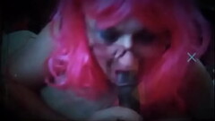 Pink hair CD LizzyLuv Sucks Black Cock Thumb