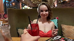 Juicy Stranger Sucks Big Dick in Restaurant Toilet during the First Hour of Dating Thumb