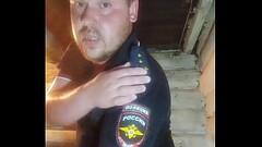 A cop with a huge ass uses a banana in the wrong way))) Big ass, tattoos, anal sex Thumb