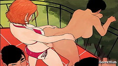 The Mess part #2 - Submissive Maid gets Fucked doggystyle on balcony by her horny futa boss Thumb
