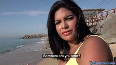 POV busty Latina4cash babe enjoys public sex after casting Thumb