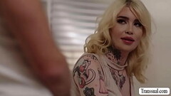 TS Gracie Jane bareback fuck her partner Thumb