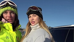 Hubby and wife tempt ski instructor into a dirty threesome Thumb