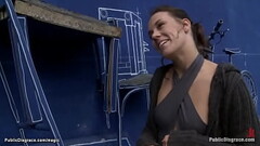 Gagged German slave fucked in public Thumb