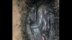 Hairy Ebony Creamy Pussy Thumb