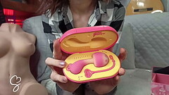 Sarah Sue Unboxing PinkPunch Sunset Mushroom Vibrator Thumb