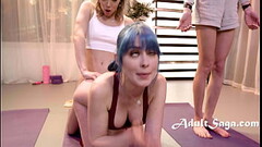 No One Knows Whom The Tranny Yoga Instructor Will Fuck Today Thumb