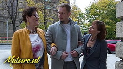 Two Horny Cougars Taking a Stranger Home To Get Their Mature Pussies Filled Thumb