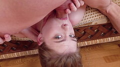 2on1 a new teen Lesya Milk with a baby face decided to try double penetration for the first time ATM Thumb