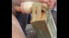 Fucking my Fleshlight for Shaz Thumb