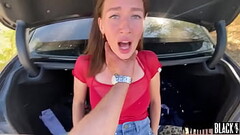 roughly fucked milf in anal on the road Thumb
