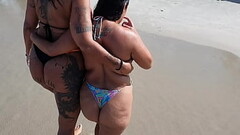 Flagrei duas atriz na praia do Guaruj&aacute_ e gravei escondido Melissa Devassa  - Paty Bumbum Thumb