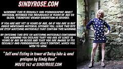 Self anal fisting in tower at Daisy lake &amp_ anal prolapse by Sindy Rose Thumb