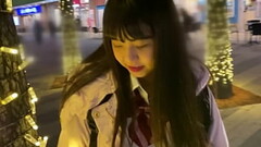ハメ撮り K県立③ 放課後中出し イルミネーションデートからホテルでハメ撮り さらさらの黒髪を振り乱しながらの生チン騎乗位 Thumb
