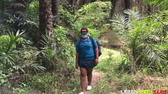 University Girl Missed Her Way To The Forest And Got Fucked By Two Bike Men And She Give Them All St Thumb