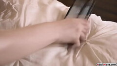 AdultMovs.com - Brunette is caught masturbating by chef Thumb