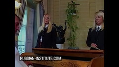 Music lesson ends up in a threesome with two hot blondies Thumb