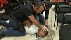GAY PATROL - Five O Bust Into Barbershop And Shake Down Black Suspect Thumb