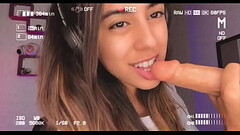 Sucking a big dildo- Dildo Blowjob- Salmakia Thumb