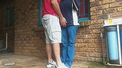 Came home from mcdonalds,we were so horny couldnt wait to fuck,so fucked in the front yard and ended Thumb