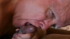 Grandpa Gives Sloppy, Messy Head to Young Top Thumb