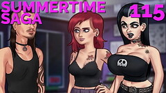 SUMMERTIME SAGA #115 &bull_ Joking around with the two tattooed hotties Thumb