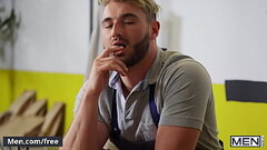 Sexy Jock (Adrian Hart) Meets (Michael Boston) Put His Dick In His Mouth Right Away - Men Thumb