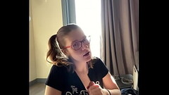 Hottie with Glasses gets blasted in the face Thumb