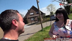 Dicke deutsche Frau mit nat&uuml_rlichen Br&uuml_sten online abgeschleppt f&uuml_r outdoor sex Thumb