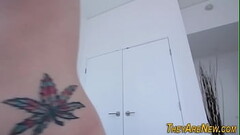 Plowed teen first timer sucks black shlong Thumb