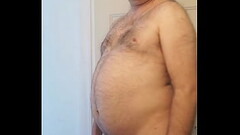 Nude Martin Lavall&eacute_e is locked in a chastity cage and turns around with a dildo in his anus Thumb