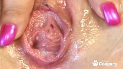 b. Jane Has Her Meaty Pussy Filled With Jizz - Creampie Thumb
