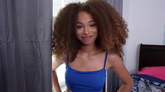 Skinny Step Sister With Afro Hair Cecilia Lion Gets Caught By Stepbrother For Sneaking Out - Full Mo Thumb