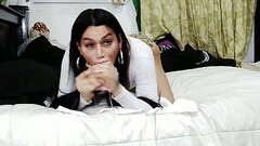 Sucking a Huge Dildo 9 Inches Blowjob Deepthroat  Lot Gaggins  584143635954 Full Video Go To OF Lind Thumb