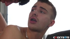 Edward Terrant uses his big cock to break in Ryan Jacobs Thumb