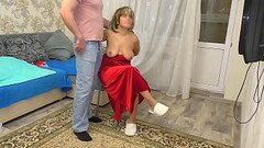 step Mom talked to her stepson and turned her ass away Thumb