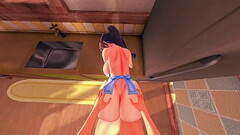 POV Ayane Chirakawa es follada de perrito en delantal Thumb
