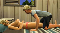 Stepmom and stepson have sex after he visits her in her room overnight at hotel they were staying on Thumb