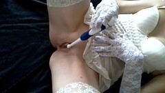 Orgasmo con spazzolino elettrico - Masturbazione REALE Thumb