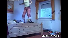 Fresh Jessika is fake penis her ass with a dildo Thumb