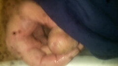 Desperate Piss Closeup Infront Of Pisshole Motel Sink Frantic Thumb