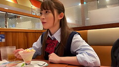https://bit.ly/3AmCCSy　ハメ撮り　JKとおじさんのハメ撮りセックス。とにかく顔がいい。スレンダーボディと肉感タップリのスケベすぎる美尻。Fカップの揺れるおっぱいもエロい。激しいピ Thumb