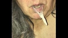 Mature Tranny Cum In Mouth Cum Bubbles Thumb